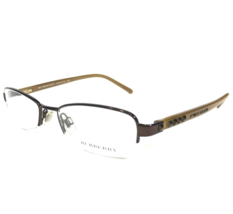 Burberry Eyeglasses Frames B 1049-B 1004 Brown Rectangular Half Rim 49-1... - £92.17 GBP