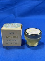 Vintage Avon Jasmin Cream Sachet Jar - Empty Collectable - $5.53