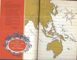 1951 James A. Michener Voice Of Asia With Maps Dust Jacket [Hardcover] James A. - £38.87 GBP
