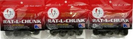 Hart Tackle Rat-L-Chunk Floating Soft Bait -Green Pumpkin-Lot of 3 Packa... - £15.79 GBP