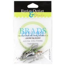 Eyelet Outlet Shape Brads 12/Pkg-Garden Tools - $13.59