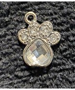 paw and Heart stone vintage small Charm pendant collectible - $13.71 CAD