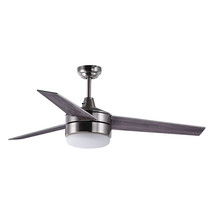 Maxim Lighting 89909FTSNBK Basic-Max 52&quot; 2 Light Ceiling Fan, Nickel and... - £219.02 GBP