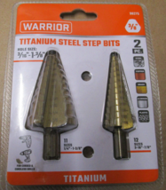 WARRIOR Titanium-Coated High-Speed Steel Step Bit Set 2-Piece - £18.21 GBP