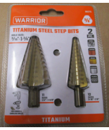 WARRIOR Titanium-Coated High-Speed Steel Step Bit Set 2-Piece - £18.19 GBP