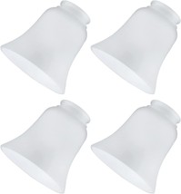 Glass Shade Replacement For Light Fixtures, 4 Pack Ceiling Fan, 2 1/8&quot; Fitter - £34.36 GBP