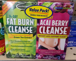 14 Day Value Pack Fat Burn Cl EAN Se With Green Tea &amp; Weight Loss Support Flush - £42.28 GBP