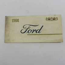 1966 Ford Full Size Car Owners Operators Manual Galaxie XL LTD Vintage Original - £10.55 GBP