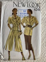 New Look Womens Jacket Skirt Culottes Pattern 6248 sz 8 - 18 - uncut - $7.91