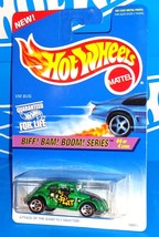 Hot Wheels 1997 Biff! Bam! Boom! Series #543 VW Bug Green w/ 5SPs NO HW Logo - £11.68 GBP