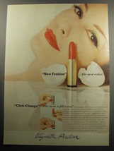 1957 Elizabeth Arden New Fashion Click-Change Lipstick Advertisement - £14.58 GBP