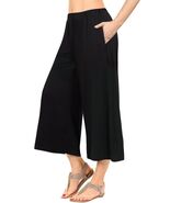 GlorySunshine Women's Elastic Waist Solid Palazzo Casual Wide Leg Pants ... - €13,49 EUR
