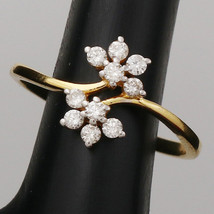 New 22 Carat Gold Flower Design Cheap Price Ring Wedding Gift For Women Jewelry - £371.99 GBP