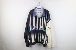Vtg 90s Mens XL Distressed Juventus FC Soccer Striped Lined Windbreaker ... - $34.60