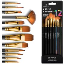 Versatile 12-Piece Paint Brush Set for Kids &amp; Adults - Perfect for All M... - $24.70