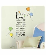 Winnie The Pooh Quote Wall Decals Nursery Kids Room Decals Roommates LIC... - $340.52 MXN