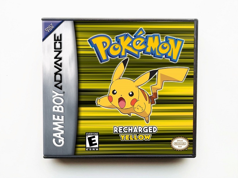 Pokemon Recharged Yellow Game / Case - Gameboy Advance GBA