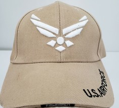 Fishermen Mens Hat USA Air Force Reserve Adjustable Cap Beige One Size - £10.00 GBP