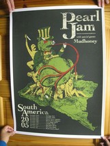 Pearl Jam Poster with Mudhoney Concert 2005 South America - $226.80