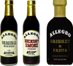 Allegro Original, Hickory Smoke Marinade and Brisket Sauce, Variety 3-Pack - £29.47 GBP