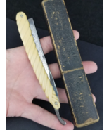 RARE straight edge razor vintage &quot;LEADER&quot; Extra Ground &amp; MFG Germany box - $34.99