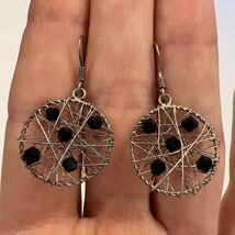 Fine Vintage Sterling Silver 925 Women's Jewelry Stud Earrings Hand Made... - $99.00