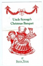 Uncle Scrooge&#39;s Christmas Banquet at Fiesta Texas Program 1990&#39;s - £14.19 GBP