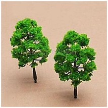Miniature Dollhouse Fairy Garden Green Shrubs/Trees - Set of Two - £10.44 GBP