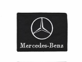 MERCEDES BENZ 3X4” SEW/IRON PATCH BADGE UNIFORM BLACK PATCHES RACING FOR... - £8.64 GBP