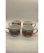 Vintage Set of 4 At Home with Mary Engelbreit Short Mugs Sakura - £24.82 GBP