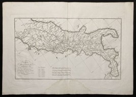 ca1730 Carte de Italie Romaines Anville Italy Engraving Map Italia Map Print - £65.16 GBP