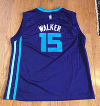 Kemba Walker Stitched Charlotte Hornets Mens Jersey XL Adidas #15 sleeveless - £69.63 GBP