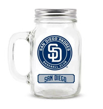 Duck House Sports MLB San Diego Padres 20 oz  Glass Mason Jar Mug Screw ... - $27.36 CAD