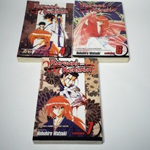 Lot of 3 Rurouni Kenshin Vols 4 6 7 Graphic Novels Manga Books Shonen Jump Viz - £22.34 GBP