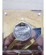 Philippine 750-piso 75th Anniversary of CBP – SILVER in ACRYLIC case - $399.01 CAD