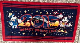 Disney Cruise Line 2015 Beach Bath Towel 64 x 33 in RETIRED NEW