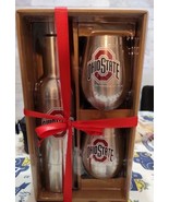 Ohio State Buckeyes 28 oz. Stainless Steel Bottle &amp; 12oz. Tumblers Gift ... - £29.41 GBP