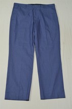Banana Republic 36 x 32 Blue Woven Non Iron Slim Fit Dress Pants - £17.51 GBP