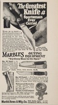 1937 Print Ad Marble Arms Sportsman Knives &amp; Outing Equipment Gladstone,... - $8.98