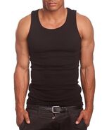 Hangout Mens A-Shirts Black Grey White 3 Pack Size L Muscle Shirt - $13.99