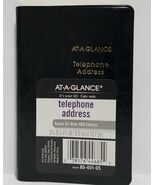 AT-A-GLANCE Telephone &amp; Address Book, 400+ Entries,  Designer, Black (RM... - $291.06 MXN