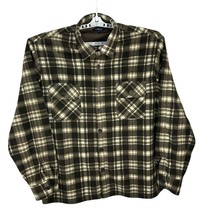 Croft &amp; Barrow Mens Size XXL Brown Plaid Button-Up Shirt - $18.50