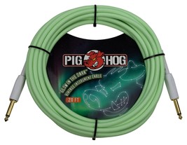 Pig Hog - PCH20GLO - 1/4 M to 1/4 M Glow In The Dark Instrument Cable - 20 ft. - £31.89 GBP
