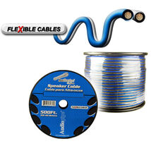 Audiopipe Speaker Wire 12-Gauge 500 Foot Spool - Blue/Clear - $152.24
