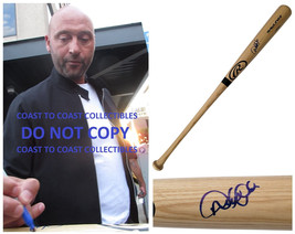 Derek Jeter New York Yankees signed baseball bat Exact Proof COA autographed - £1,168.13 GBP