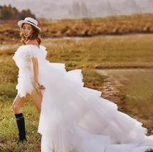 Blush Wedding Detachable Tulle Maxi Skirt Bridal Plus Size Tiered Tulle Skirt image 6