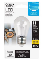 Feit Electric S14 E26 (Medium) LED Bulb Warm White 11 Watt Equivalence - £5.41 GBP