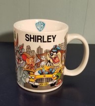 Looney Tunes Shirley Coffee Cup Mug WB Warner Bros. 1997 Taz New York Bugs Daffy - £9.98 GBP