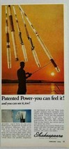 1970 Print Ad Shakespeare Wonderod Fishing Rods Patented Power - £7.25 GBP