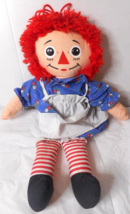 1987 Playskool 18&quot; Raggedy Ann Softies Doll Stuffed Plush 70105 I LOVE YOU Stamp - £14.68 GBP